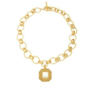 NWT Julie Vos Luxor Gold Statement Necklace